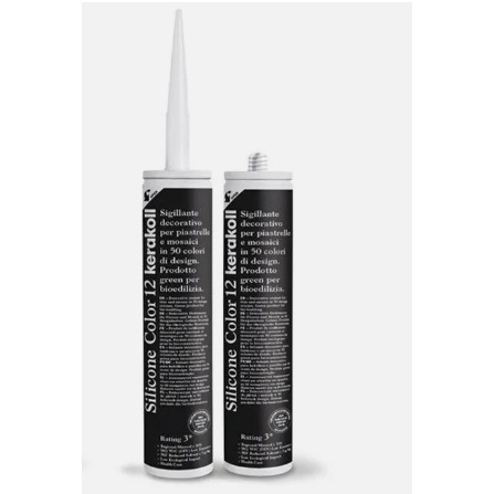 Silicon sanitar Negru 12 310ml SILICONE COLOR KERAKOLL