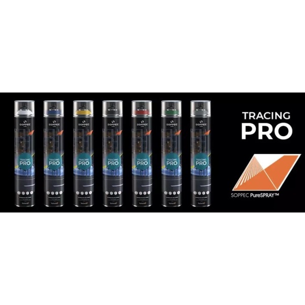 Spray marcaj verde RAL 6024 750ml TRACING PRO Soppec