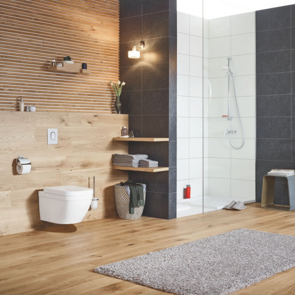 WC suspendat Grohe Euro Ceramic Rimless 37x49 cm evacuare orizontala 39206000 - Img 3