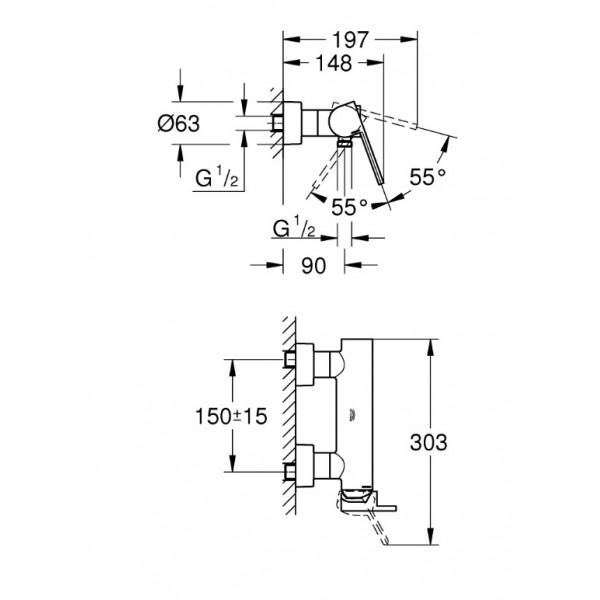 Baterie de dus Plus 33577003 Grohe - Img 2