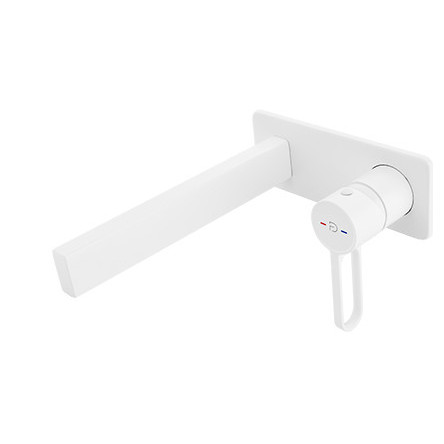 Baterie lavoar incastrata ZAFFIRO ventil click-clack alb mat