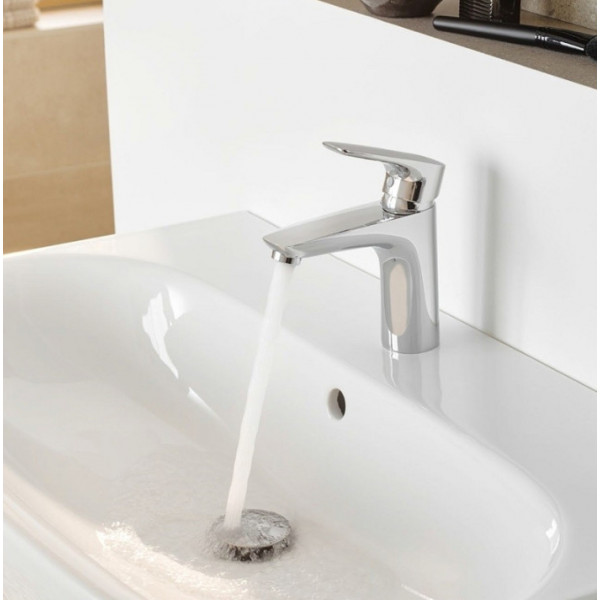 Baterie lavoar Pure&amp;Solid cu venitl 343820575 Kludi - Img 3