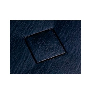 Cadita dus din compozit, dreptunghiulara, SMC STONE, neagra, 100 × 90 cm, Slim 2,6 cm – Anahita - Img 3