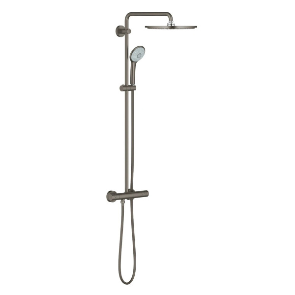 Coloana de dus Euphoria System 310 cu baterie termostatata, brushed hard graphite Grohe