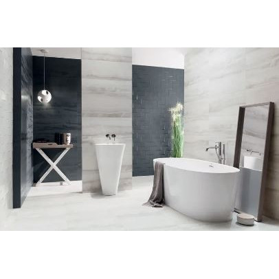 Faianta COMA, baie/bucatarie, interior, gri deschis 32.8x89.8cm - Img 2