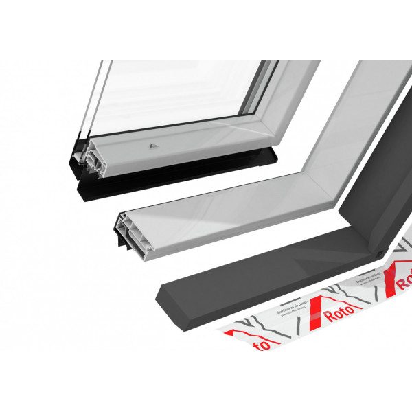 Fereastra mansarda din PVC cu 2 sticle,  cu termoizolatie ROTO
