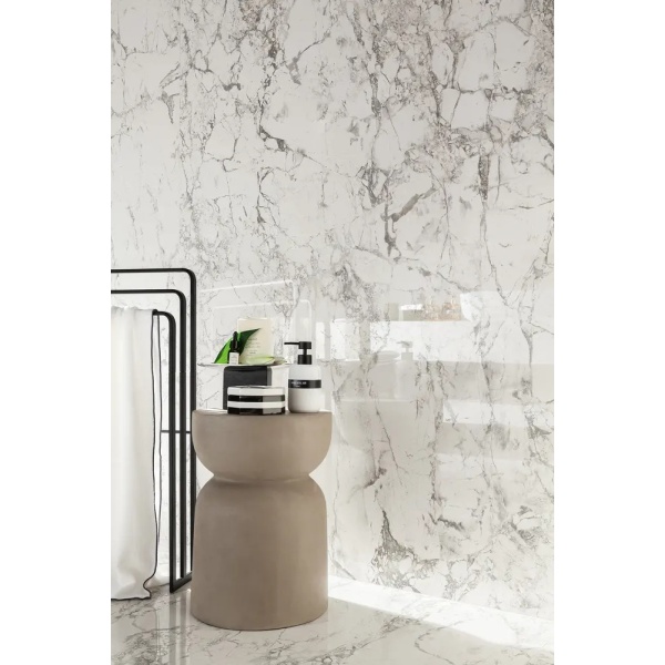Gresie Lounge Stone White Pol 119.8x119.8Tubadzin - Img 2