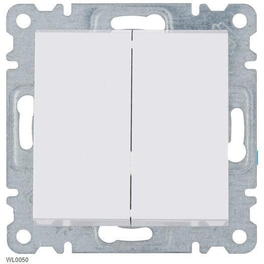 Intrerupator dublu cap scara WL0050 Hager - Img 3