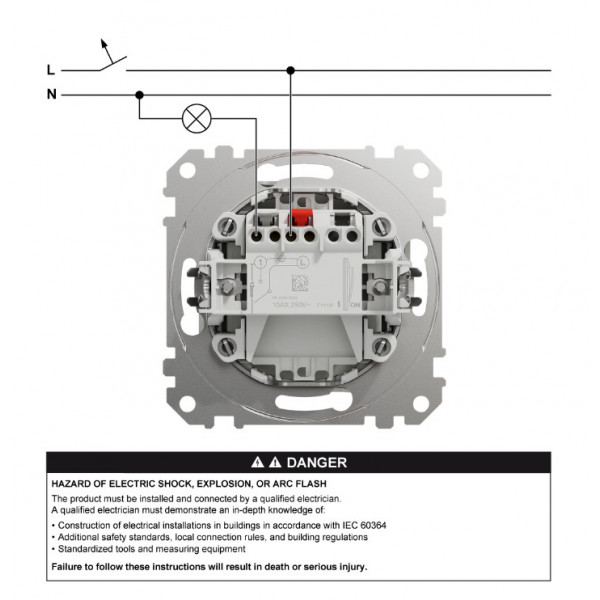 Intrerupator led simplu Sedna Design SDD111101L Schneider - Img 3