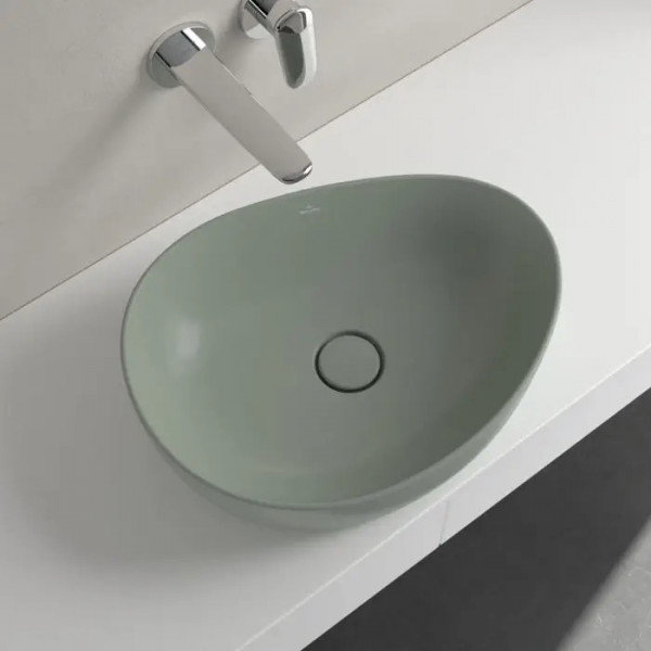 Lavoar baie pe blat Antao oval din ceramica 51x40cm Villeroy&amp;Boch - Img 7