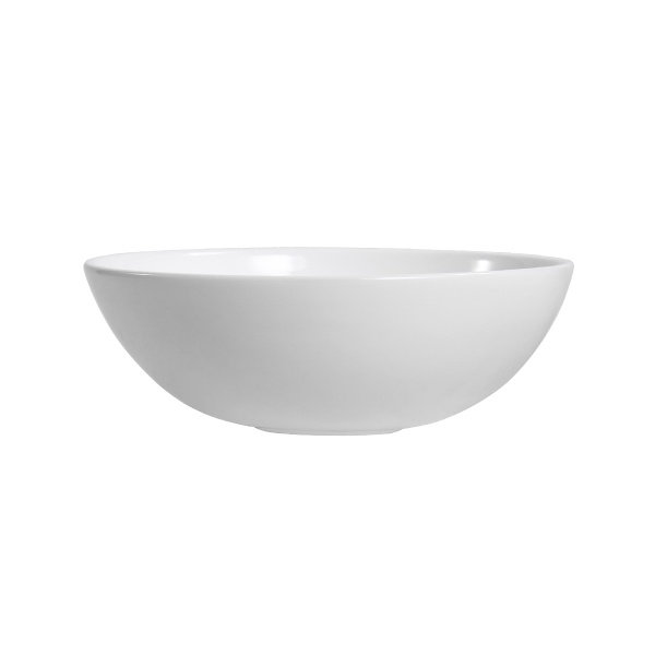 Lavoar baie pe blat Elegance, rotund, alb, din ceramica, 38 x 38 x 13 cm, Anahita - Img 6