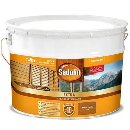 Lazura pentru lemn Sadolin extra stejar rustic 10 L
