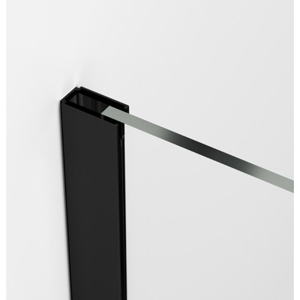 Paravan de dus walk-in Easy Fix profil crom si negru SanSwiss - Img 4