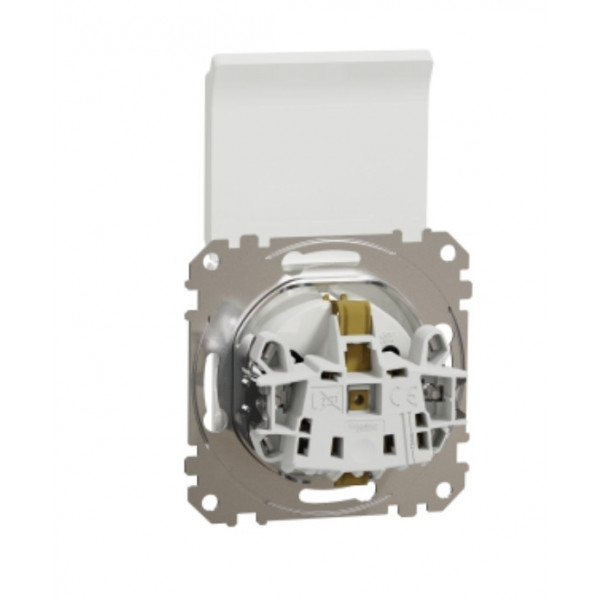 Priza Sedna Design 2P+E cu obturatoare si capac SDD3111023 Schneider - Img 8