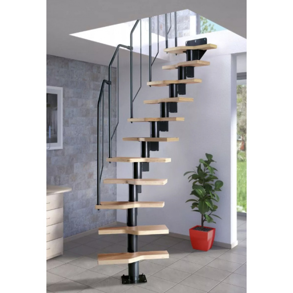 Scara mini modulara Atena Black Dolle