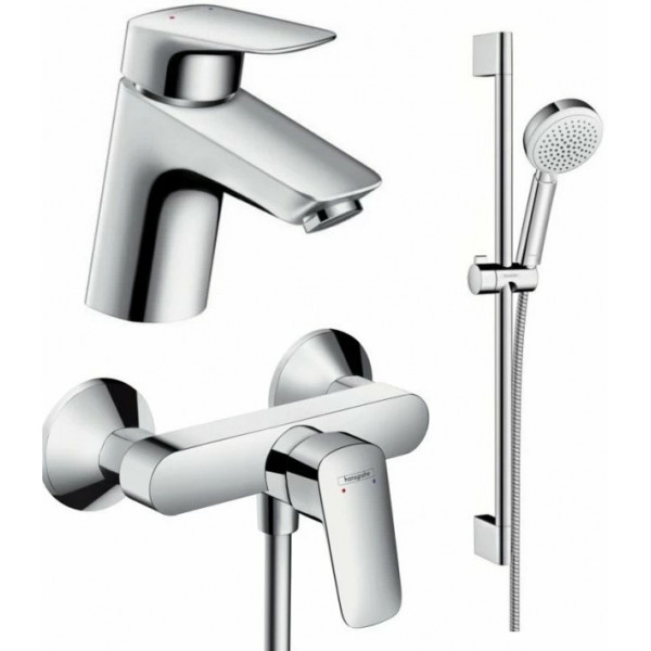 Set baterii dus LOGIS 70HAN7107-7160-2653240 Hansgrohe