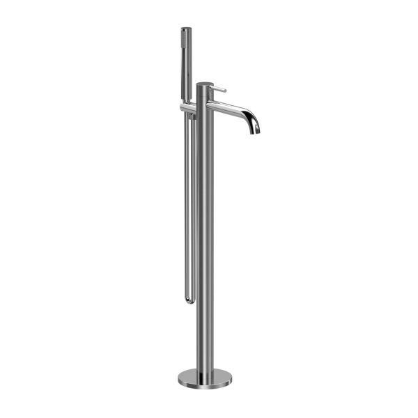 Set cada Smart freestanding ovala, alba din acril, 172x81x58cm si baterie cada slimmer crom Eweca - Img 4