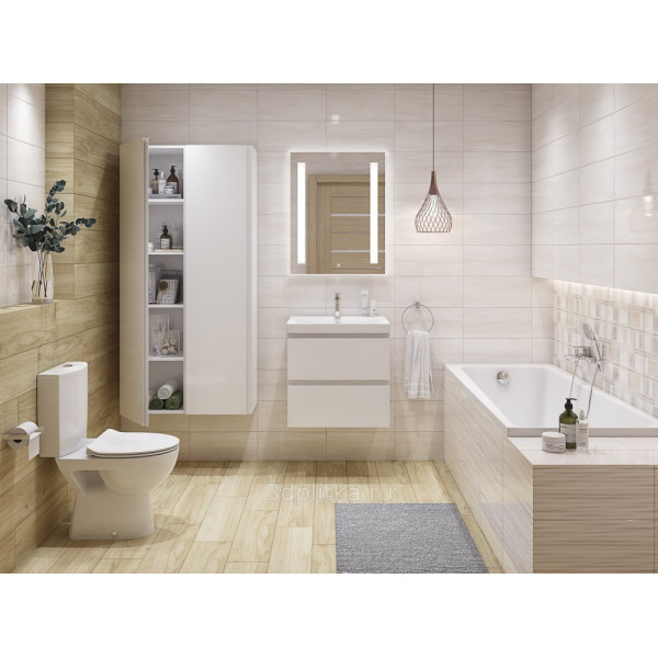 Set mobilier + lavoar 983 MODUO 50cm SLIM ALB S801-229-DSM