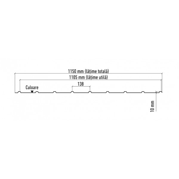 Tabla cutata Wetterbest W18 mat 0.5mm - Img 7