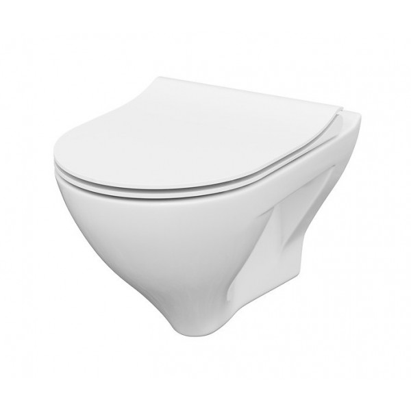 WC suspendat cu capac duroplast slim MILLE S701-453 - Img 2