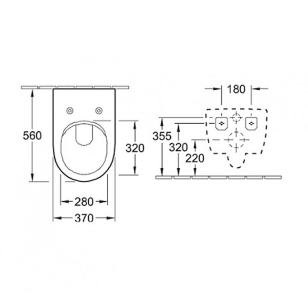 WC suspendat direct flush cu capac slim soft- close Subway 2.0 Villeroy&amp;Boch - Img 3