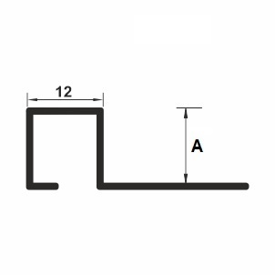 Bagheta patrata din inox adancime 12mm TDI 120.135 244ML/BUC - Img 2
