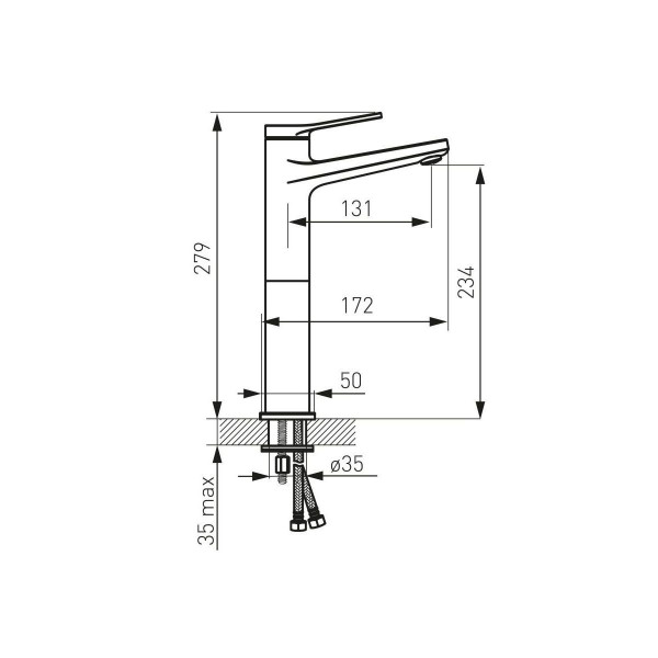 Baterie lavoar Seppia negru FD1-SPA-2L-22 FDesign - Img 2