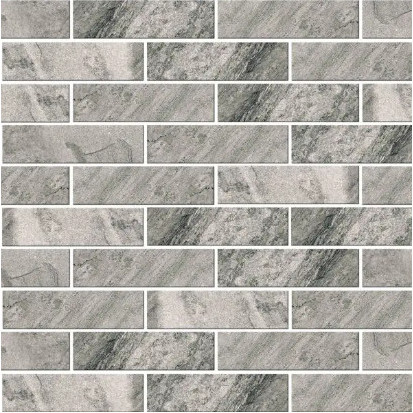 Faianta elevatie MATTONE PIETRA GRAFIT, interior/exterior, gri inchis-deschis mat, tip caramida 6.6X24.5cm  - Img 2