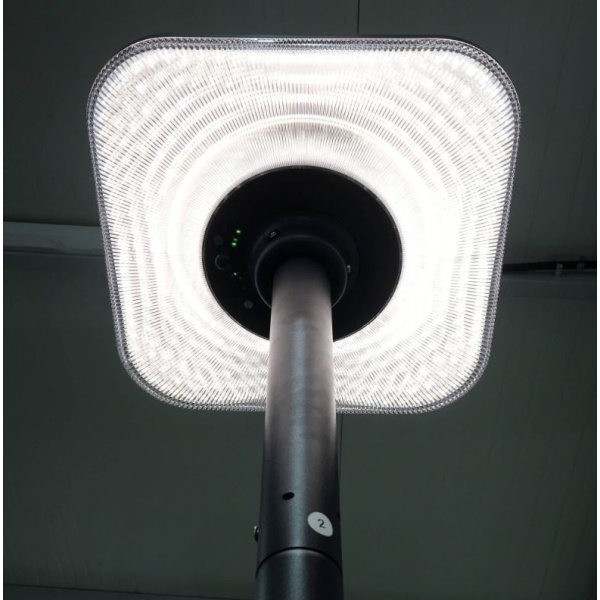 Lampa LED solara cu temperatura de culoare ajustabila, senzor, telecomanda si stalp 2.5m - Img 2