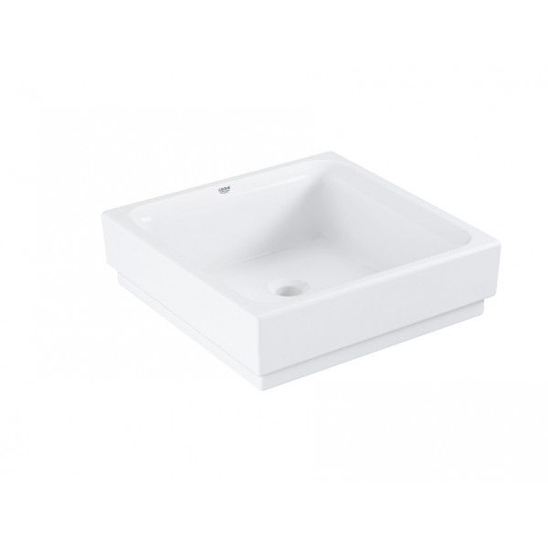 Lavoar baie pe blat Cube ceramic, patrat alb din ceramica 40x40cm 3948200H Grohe - Img 2