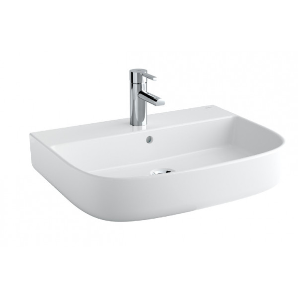 Lavoar baie pe blat Mid, dreptunghiular alb din ceramica 60X45CM GAL4003501 Gala - Img 2