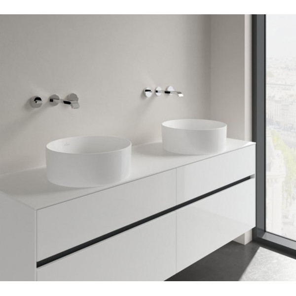 Lavoar pe blat rotund alb Collaro Villeroy&Boch