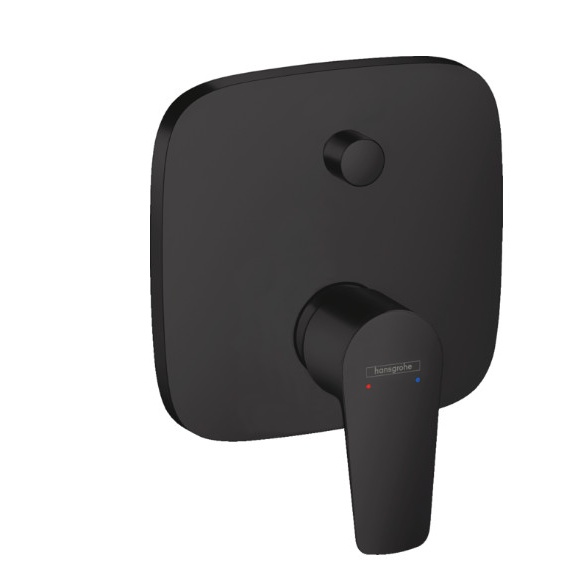 Ornament baterie cada/dus negru mat TALIS E Hansgrohe fara corp incastrat HAN71745670