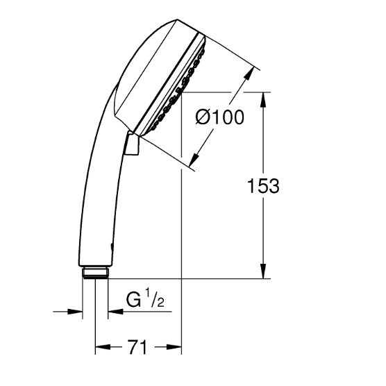 Para dus NEW TEMPESTA COSMOPOLITAN 100 27574002 Grohe - Img 2