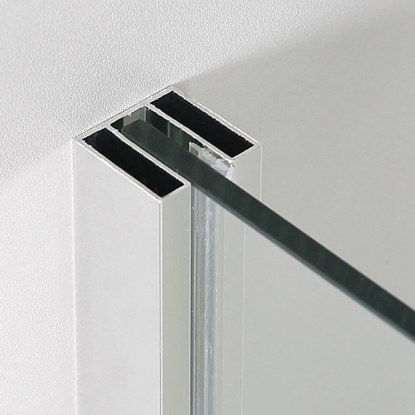 Paravan de cada pivotant Recall profil crom 80x140 sticla 6mm Anahita - Img 3