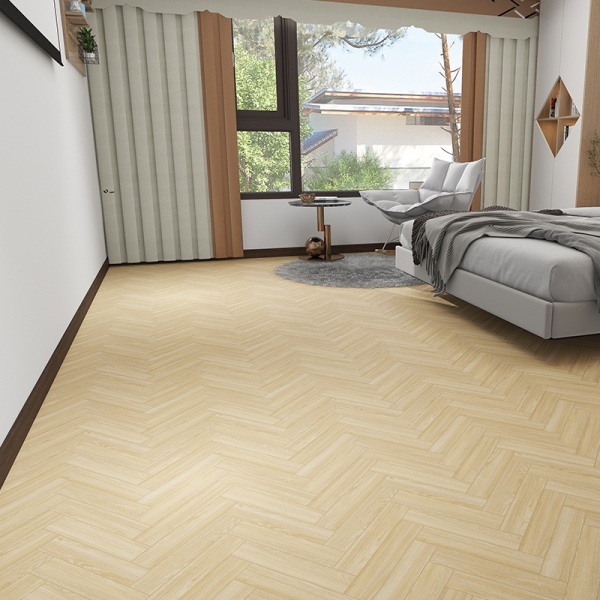 Pardoseala tip parchet SPC Herringbone ENNIKA CREAM OAK 6,5 mm, 33, 1,112mp/pac placa A/B - Img 3