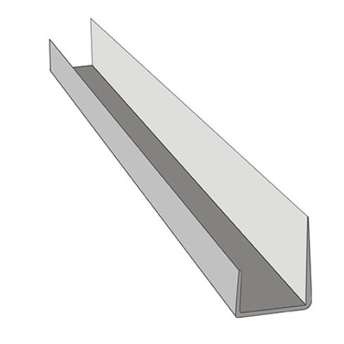 Profil PVC cant placă tip J alb 2.5m Knauf