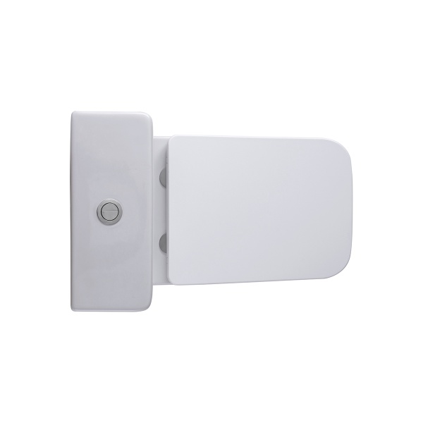 Vas WC BTW cu rezervor si capac Soft Close, Rimless, ceramica, alb, Elegance, Anahita - Img 8