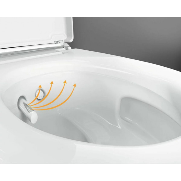 WC suspendat cu capac inchidere lenta si bideu electric Geberit AquaClean Mera Comfort - Img 6