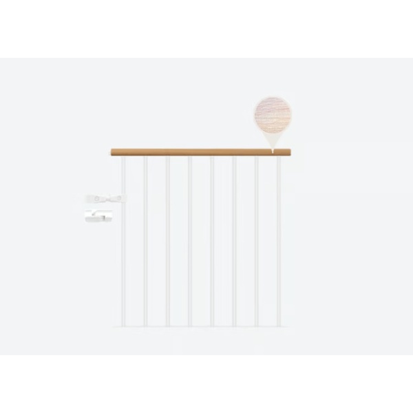 Balustrada de protectie stejar alb - kit suplimentar Clasic Dolle - Img 2