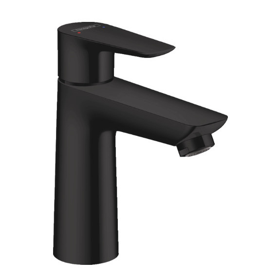 Baterie lavoar Talis E 110 matt black cu ventil click clack HAN71710670