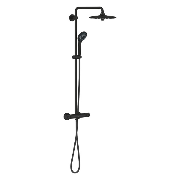 Coloana de dus cu baterie termostatata negru mat Euphoria 260 Grohe  - Img 2