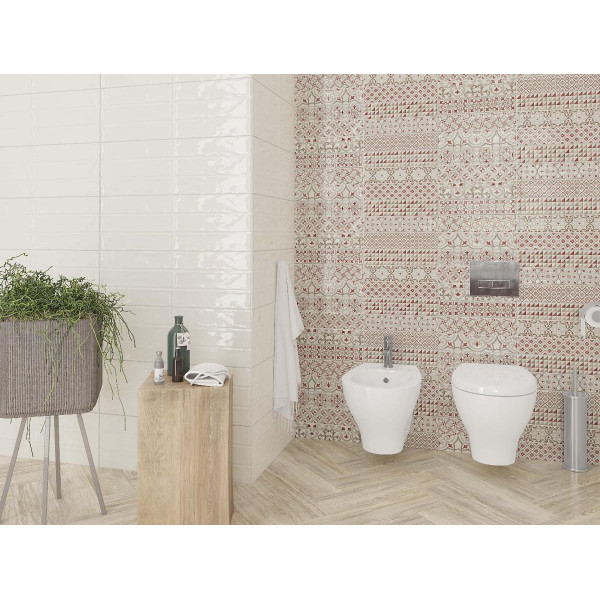 Faianta FAENZA RED PRINT DECOR 4754 25.5x75.5cm - Img 3