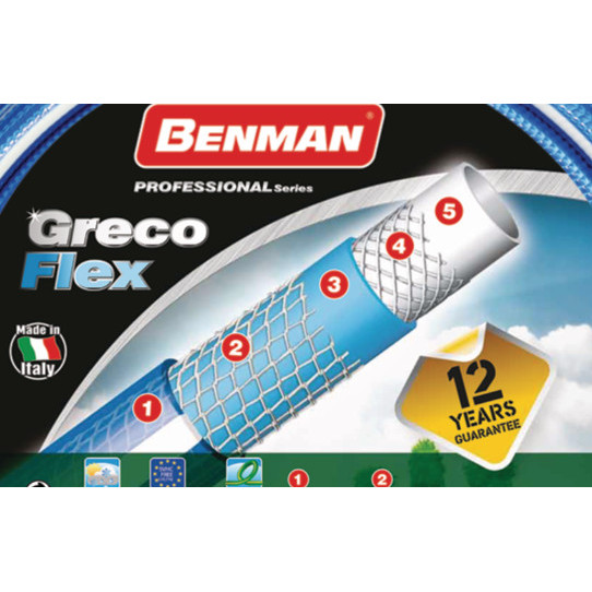 Furtun de gradina 3/4" de 50 ml Grecoflex 77167 Benman - Img 2