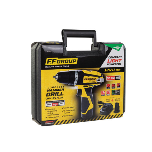 Masina de insurubat si gaurit cu percutie cu acumulator CHD 12V PLUS - Img 5