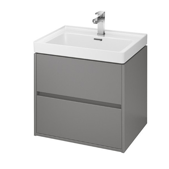 Mobilier suspendat cu doua sertare 60cm Crea Cersanit - Img 3