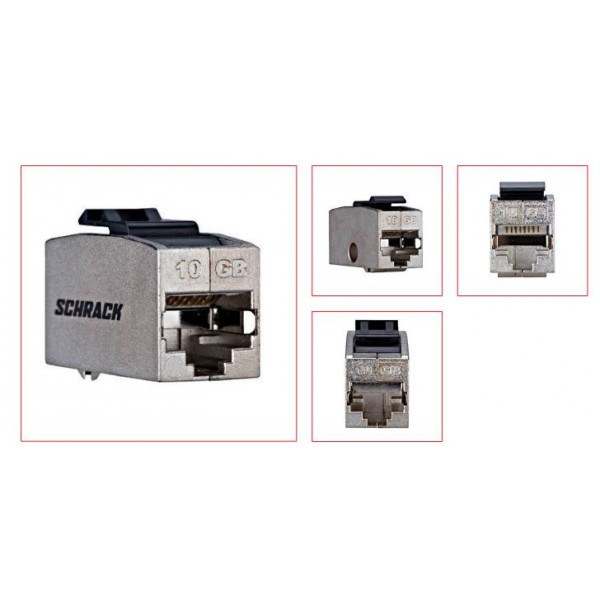 Modul cupla RJ45-RJ45, ecranat, Class Ea 10 GB, TOOLLESS - Img 2
