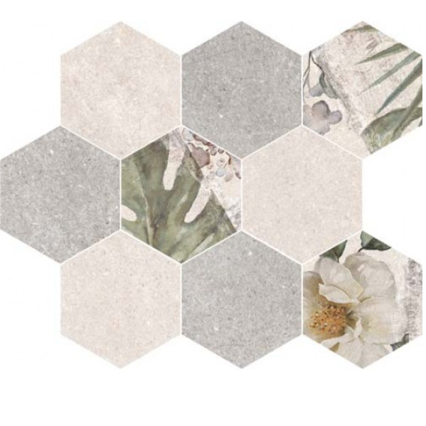 Mozaic EPOCA HEXAGON GREY 3183 30x30cm - Img 2