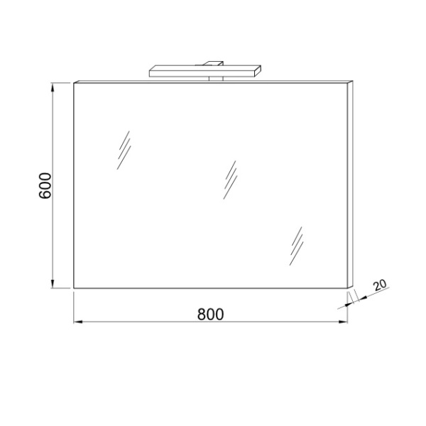 Oglinda Corallo 80cm cu LED Savini Due - Img 2