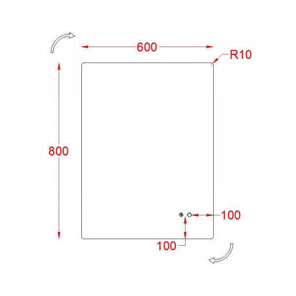 Oglinda Morris Ambient dreptunghiulara cu iluminare LED, 3 culori Fluminia - Img 2